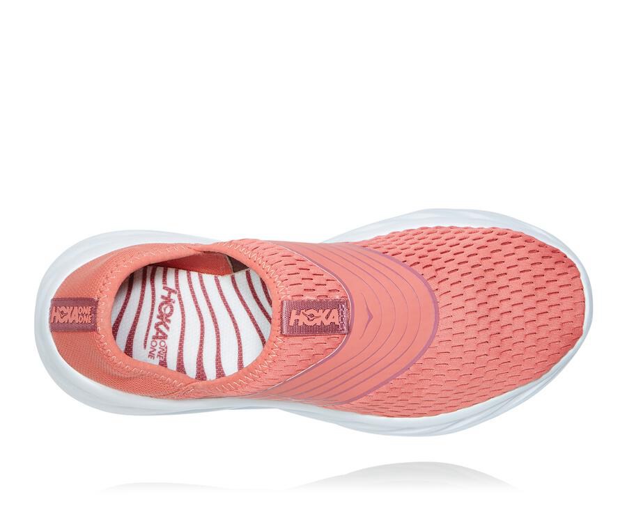 Hoka One One Sandaler Dame - Ora Porno - Orange/Hvide - 498632SLE